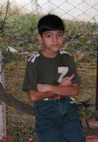 Aasim on his 7th birthday