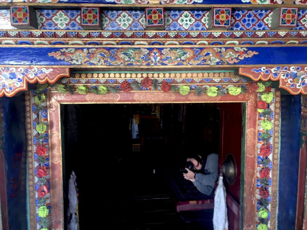 Diskit Monastery - details of the door