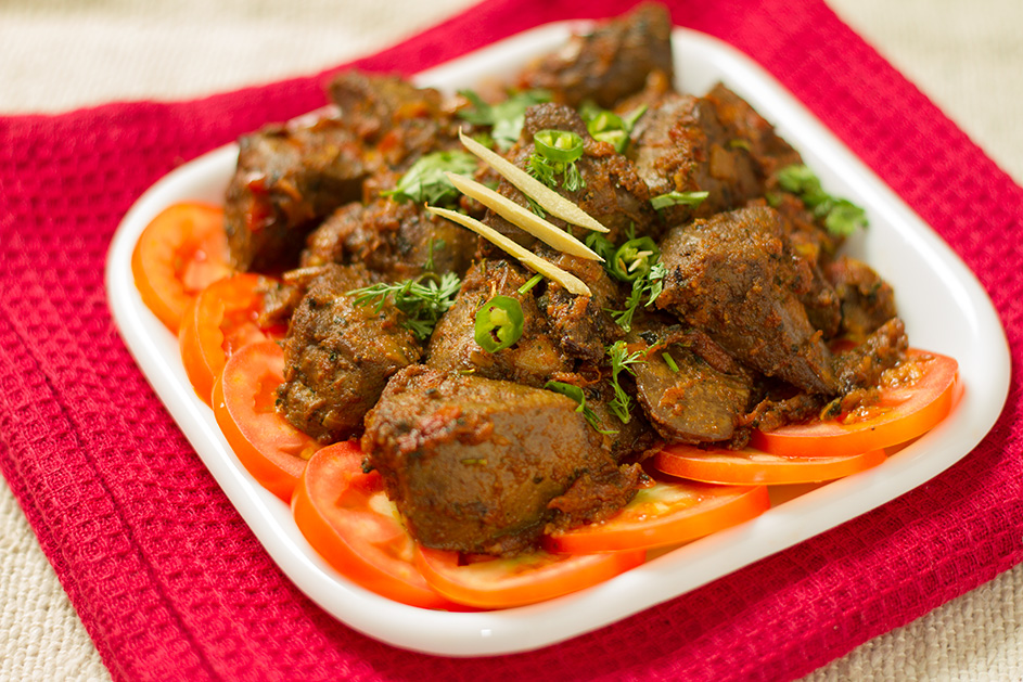 Kaleji Masala - Goat liver fried in spices