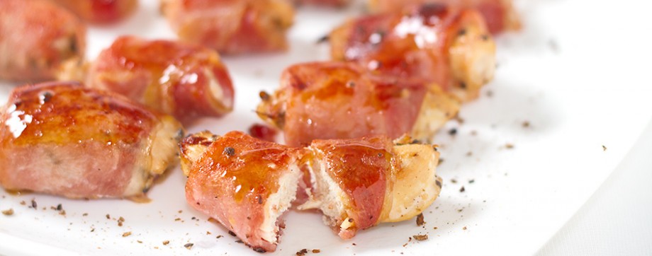 Bacon Wrapped Chicken Bites | Swati's Kitchen