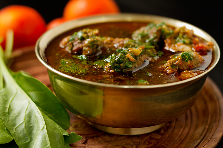 Palak Gosht - Meat cooked with Spinach