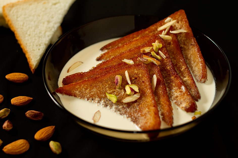 Shahi Tukda - Indian bread pudding - Swati's Kitchen
